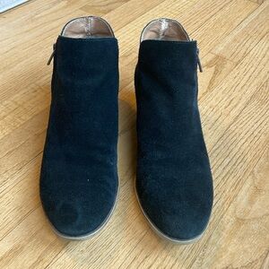 Lucky Brand Suede Black Ankle Boot